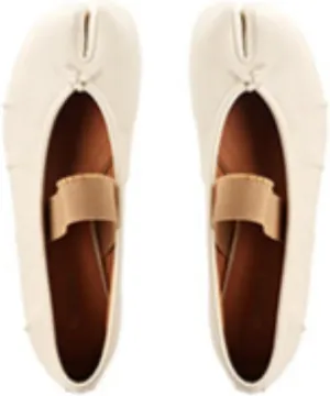 Tabi Shoes Women Slip on Ballet Flat Elastic Strap Slippers - Low Top Split Toe Orthopedic Sandals Cute Casual Comfortable Walking Lightweight Loafers Female Solid All-Match for Daily Wear Mules