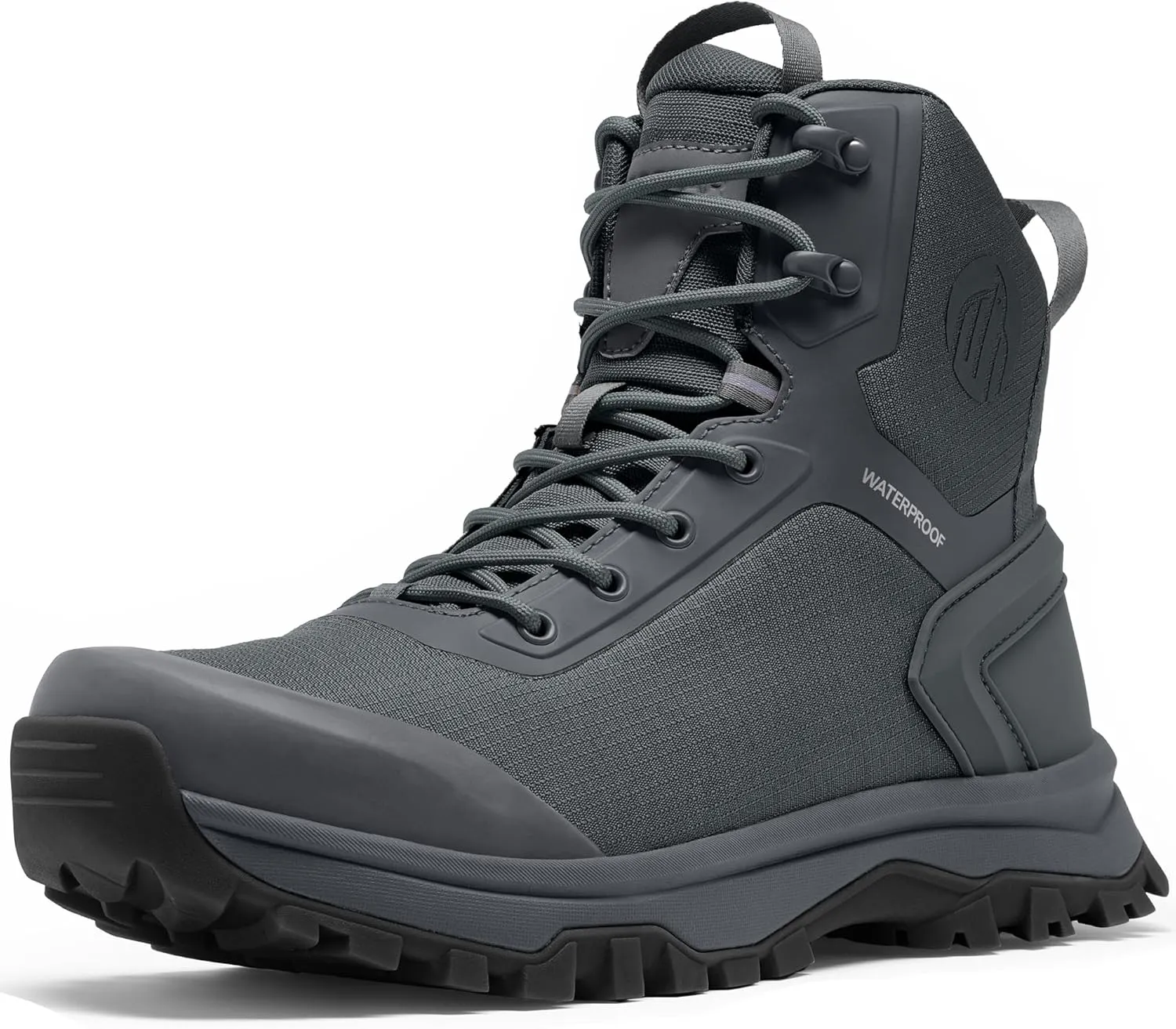 Tactical Boots for Men Lightweight Military Combat Boot Side Zipper Motorcycle Hiking Work Boots Waterproof 8 Inches