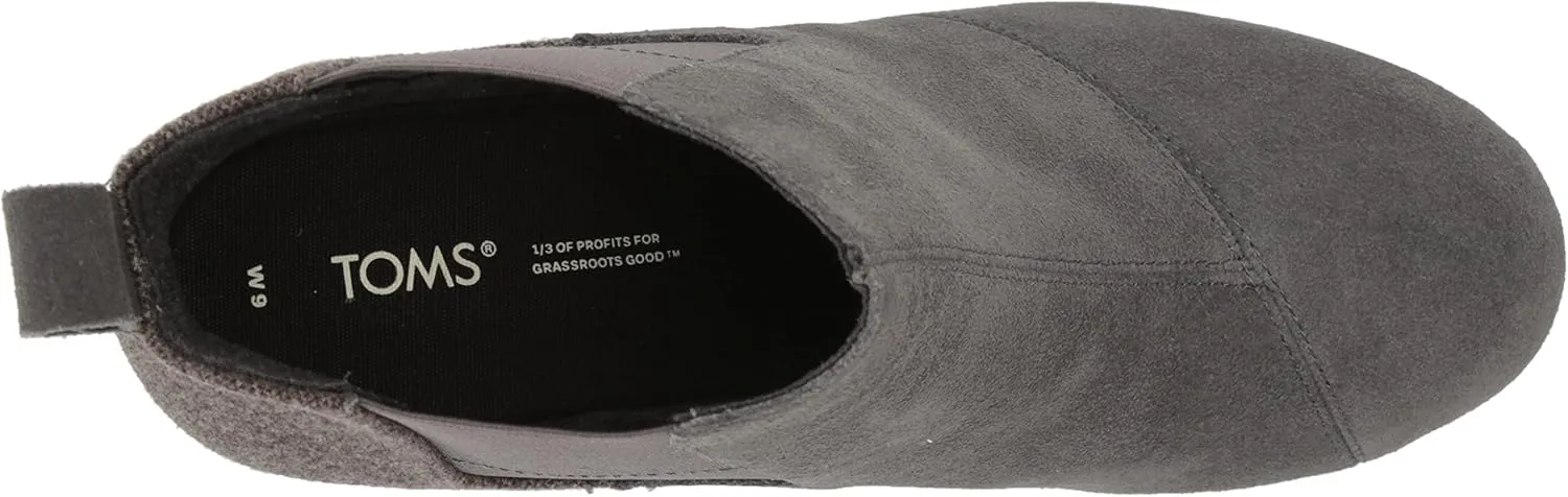 TOMS Women's Bailey Ankle Boots,Suede/Textile/Leather – Booties for Women