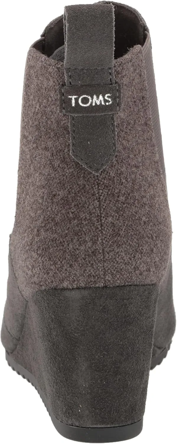 TOMS Women's Bailey Ankle Boots,Suede/Textile/Leather – Booties for Women