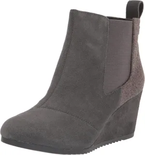TOMS Women's Bailey Ankle Boots,Suede/Textile/Leather – Booties for Women