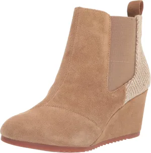TOMS Women's Bailey Ankle Boots,Suede/Textile/Leather – Booties for Women