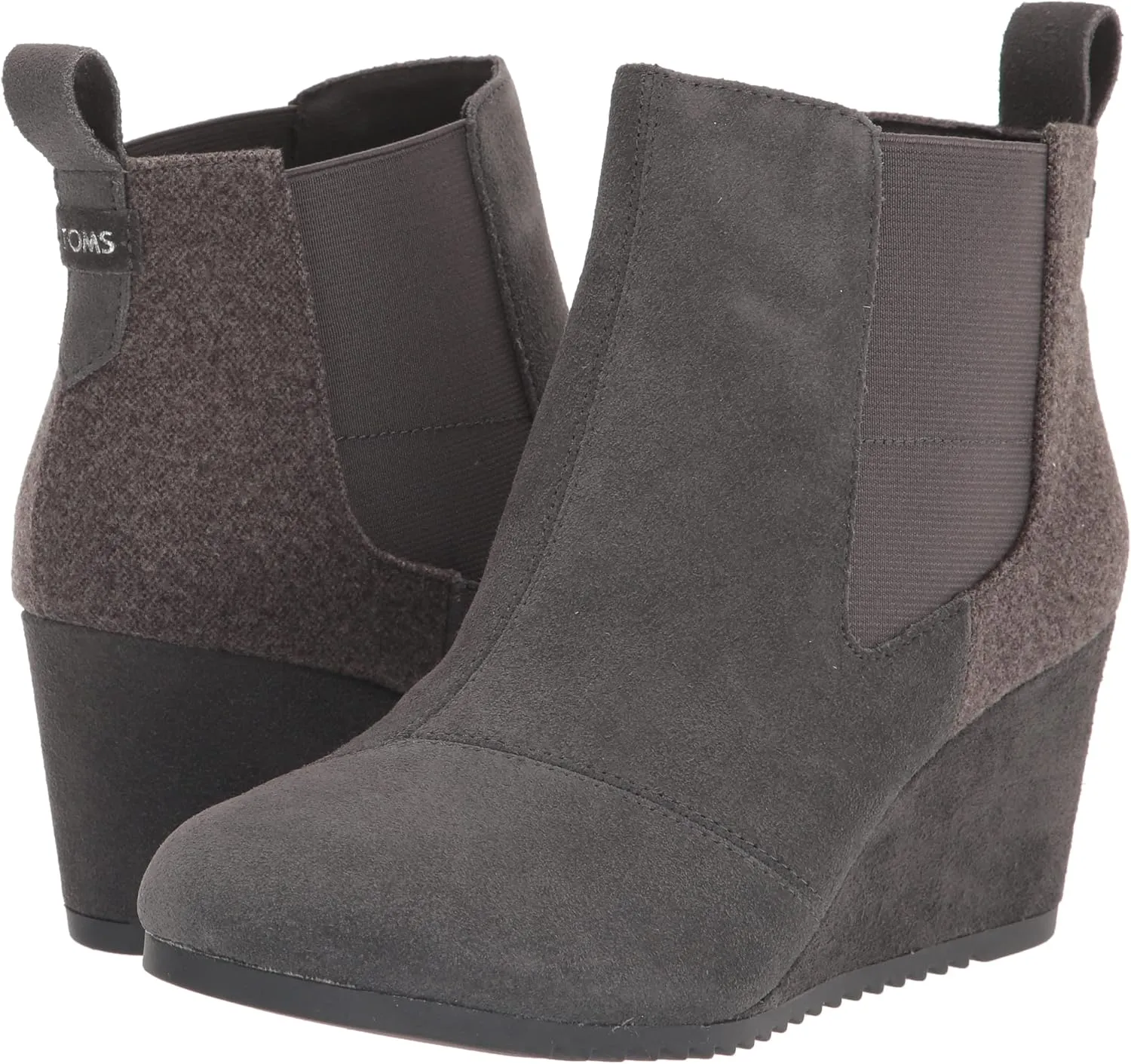 TOMS Women's Bailey Ankle Boots,Suede/Textile/Leather – Booties for Women