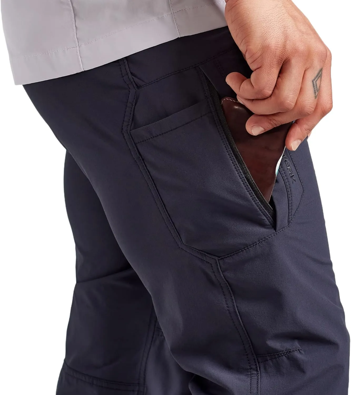 TRUEWERK Men’s Work Pants - T1 WerkPants Relaxed Fit, Lightweight, Moisture Wicking, Tactical Cargo Pants with 4-Way Stretch