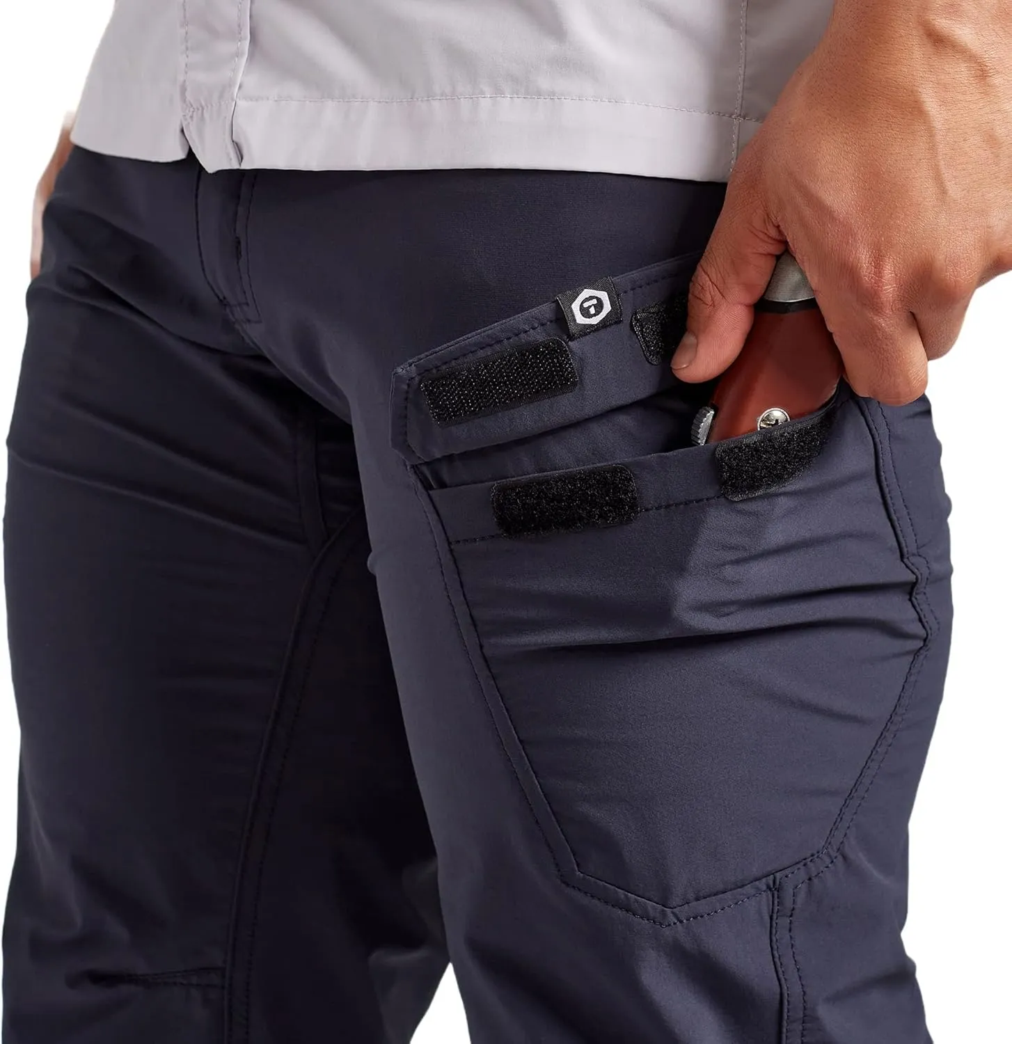 TRUEWERK Men’s Work Pants - T1 WerkPants Relaxed Fit, Lightweight, Moisture Wicking, Tactical Cargo Pants with 4-Way Stretch