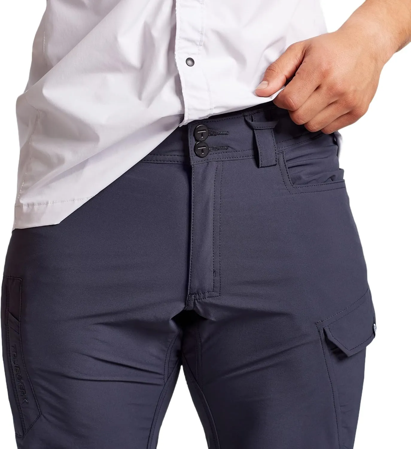 TRUEWERK Men’s Work Pants - T1 WerkPants Relaxed Fit, Lightweight, Moisture Wicking, Tactical Cargo Pants with 4-Way Stretch