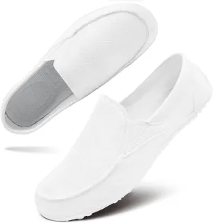 Tvtaop Women's Grey Casual Fashion Sneakers, Slip-On, Low Top, Non-Slip, Lightweight, Breathable, All-Day Comfort, Zero-Drop Sole, Versatile, Adult US Women's Sizes