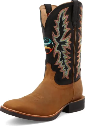 Twisted X Men's 12" WS Toe Hooey Boot - Western Pull-on Boots