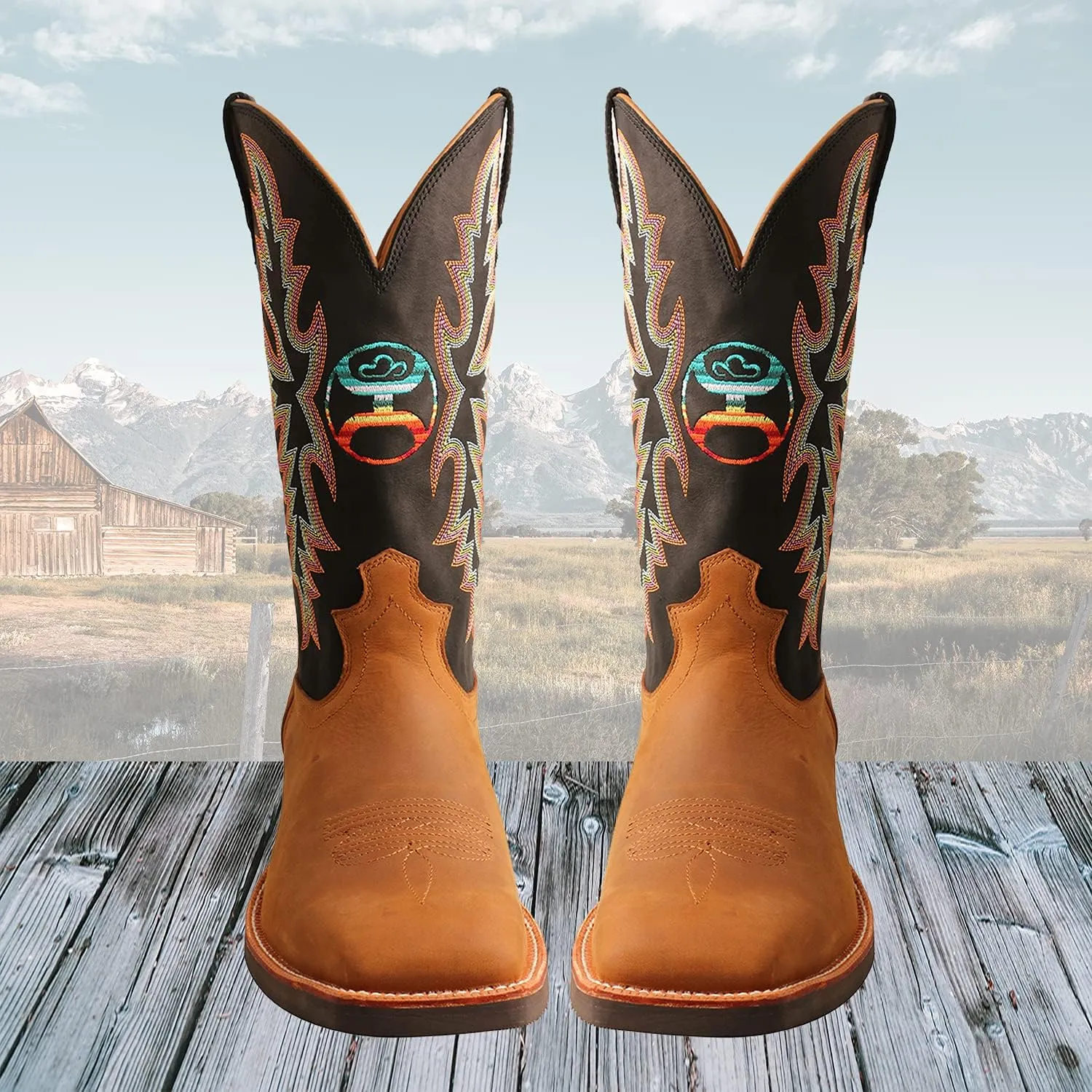 Twisted X Men's 12" WS Toe Hooey Boot - Western Pull-on Boots