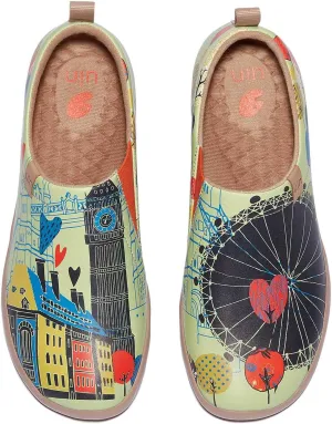 UIN Women's Artistic Design Slip-On Microfiber PU Shoes Stylish Comfortable Casual Loafers Lightweight Everyday Travel Footwear