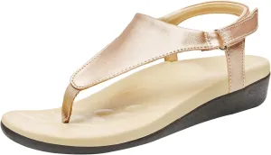 UTENAG Womens Arch Support Sandals Orthotic Adjustable Thong Flip Flops Shoes