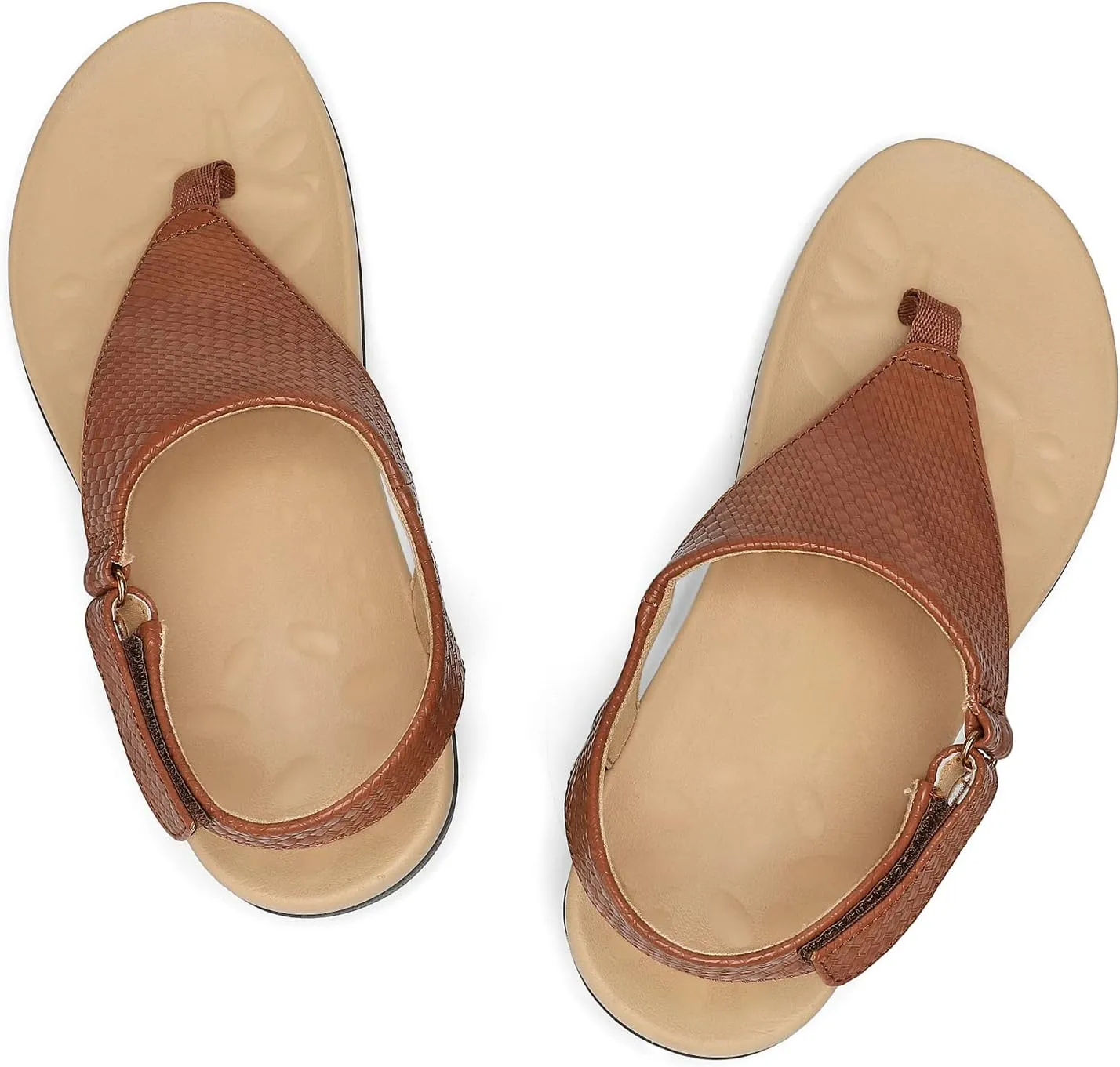 UTENAG Womens Arch Support Sandals Orthotic Adjustable Thong Flip Flops Shoes