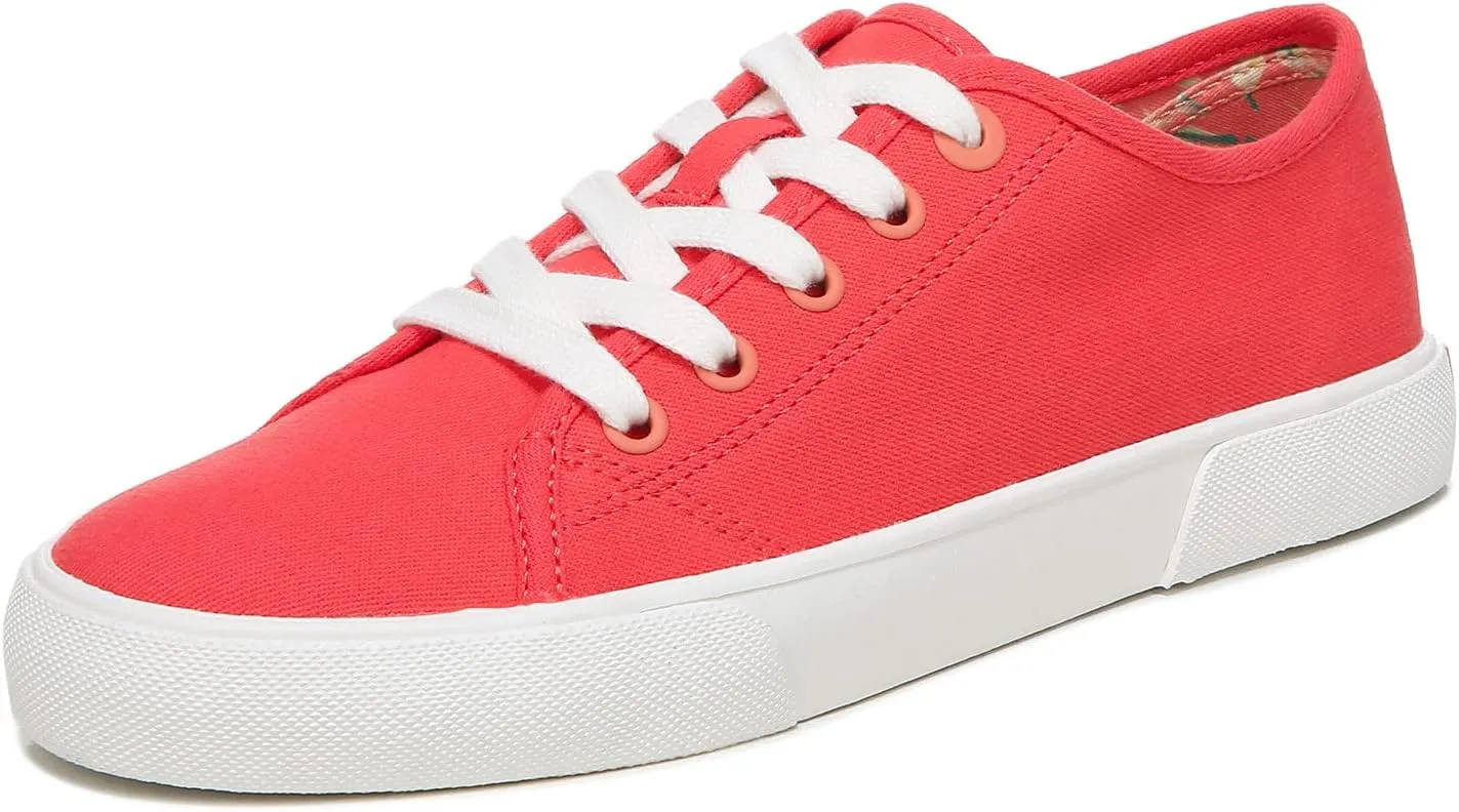 Vionic Oasis Women's Casual Canvas Lace Up Comfort Shoe Poppy - 9 Medium