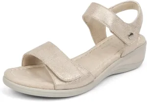 VJH confort Women's Wedge Sandals Low Heel Comfortable Hook-and-Loop Strap Open Toe Platform Summer Shoe