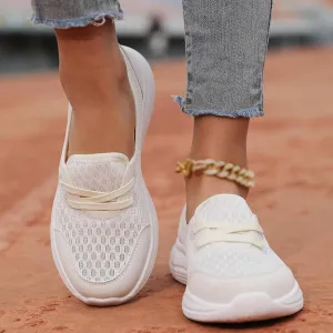 Walking Shoes for Women Soft Sole Mesh Comfort Orthopedic Shoes Breathable Slip-On Sneakers with Arch Support Lightweight Casual Non-Slip Sports Workout Gym Shoe for Daily Wear