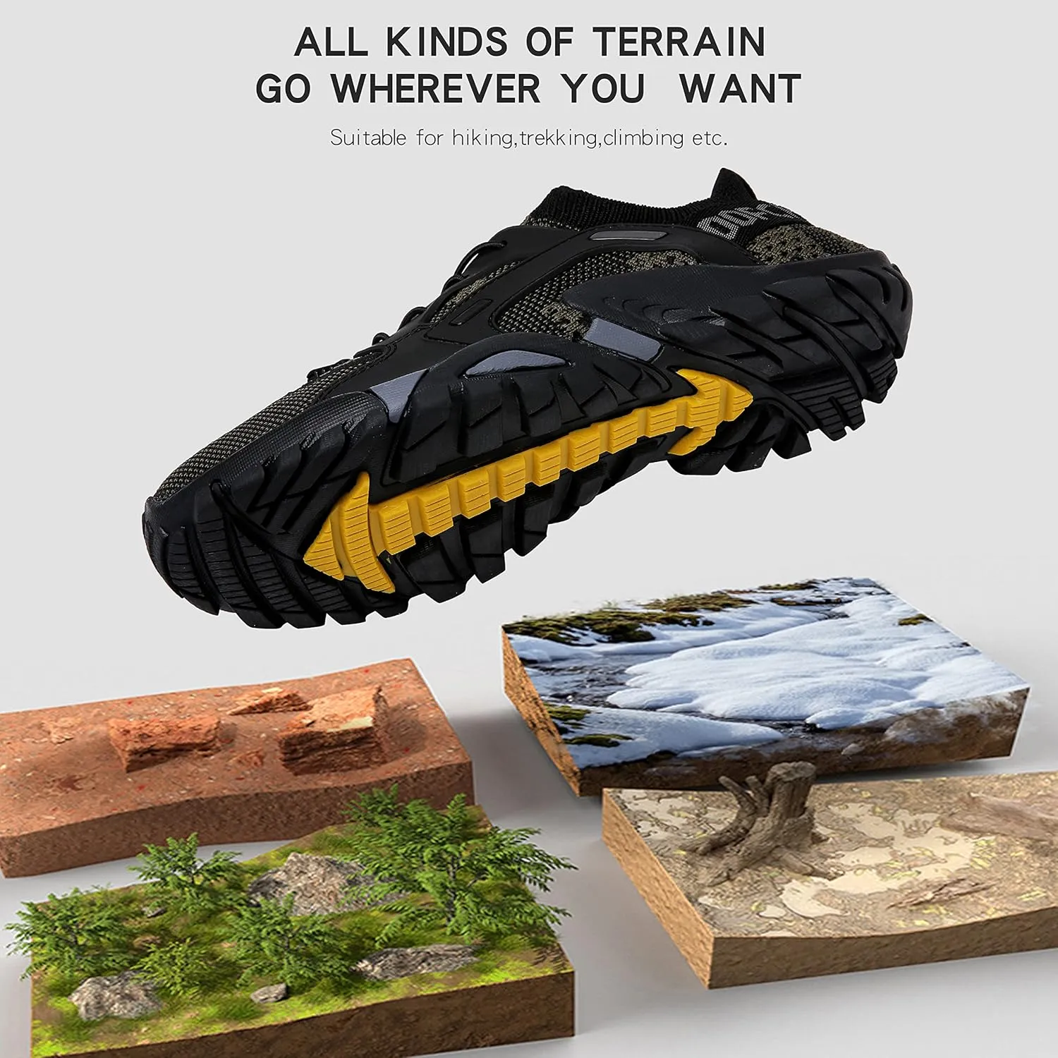 Water Shoes Mens Womens Hiking Shoes Beach Aqua Shoes Slip Resistant Lightweight Breathable Outdoor Walking Jogging Travel Trail Trekking Climbing Shoes