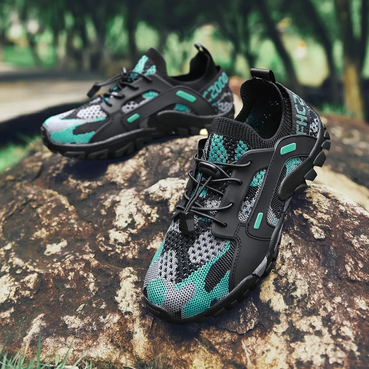 Water Shoes Mens Womens Hiking Shoes Beach Aqua Shoes Slip Resistant Lightweight Breathable Outdoor Walking Jogging Travel Trail Trekking Climbing Shoes