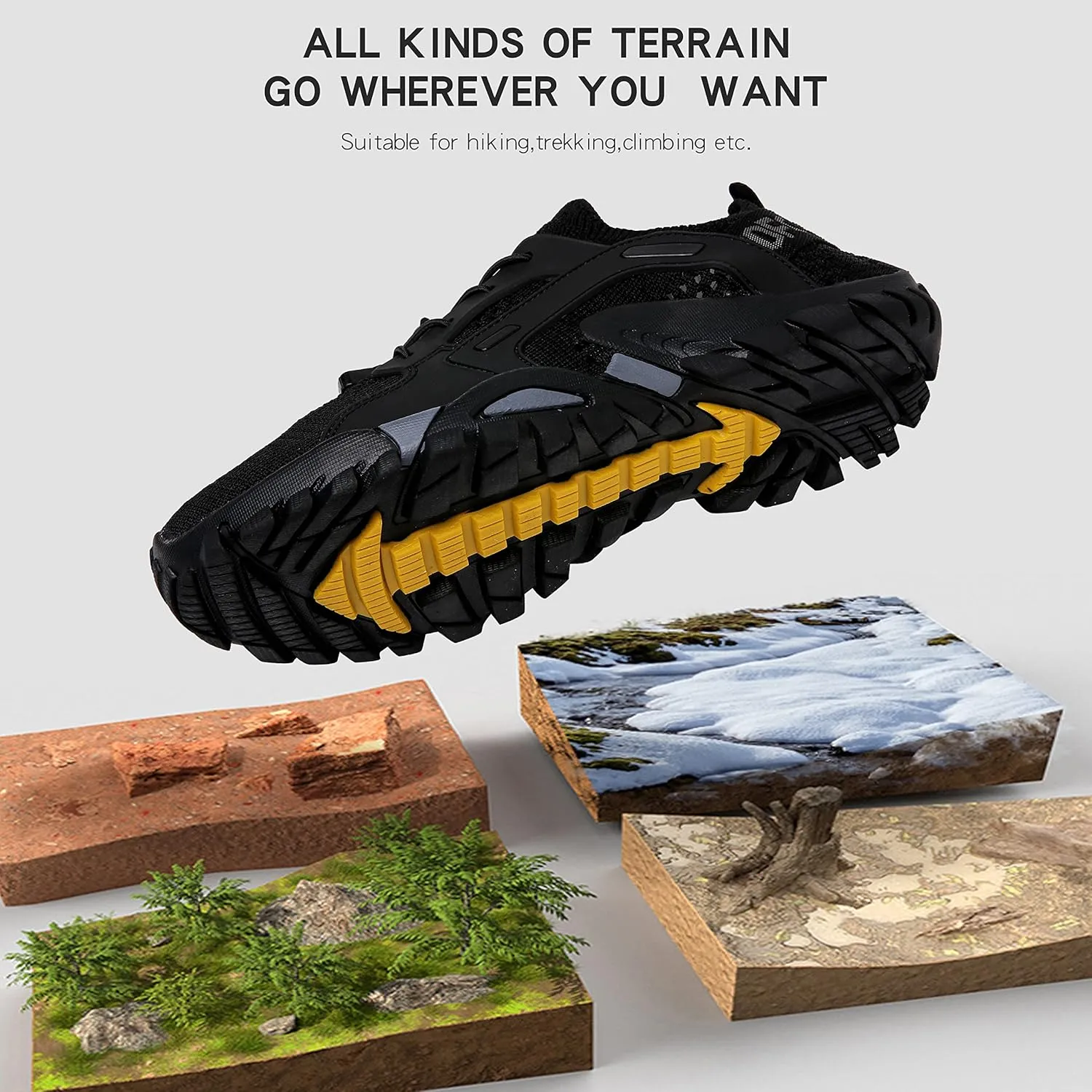Water Shoes Mens Womens Hiking Shoes Beach Aqua Shoes Slip Resistant Lightweight Breathable Outdoor Walking Jogging Travel Trail Trekking Climbing Shoes
