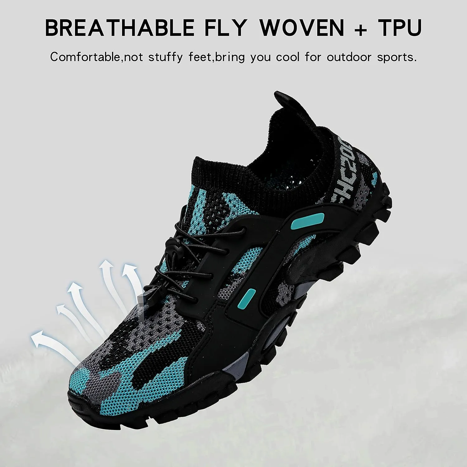 Water Shoes Mens Womens Hiking Shoes Beach Aqua Shoes Slip Resistant Lightweight Breathable Outdoor Walking Jogging Travel Trail Trekking Climbing Shoes