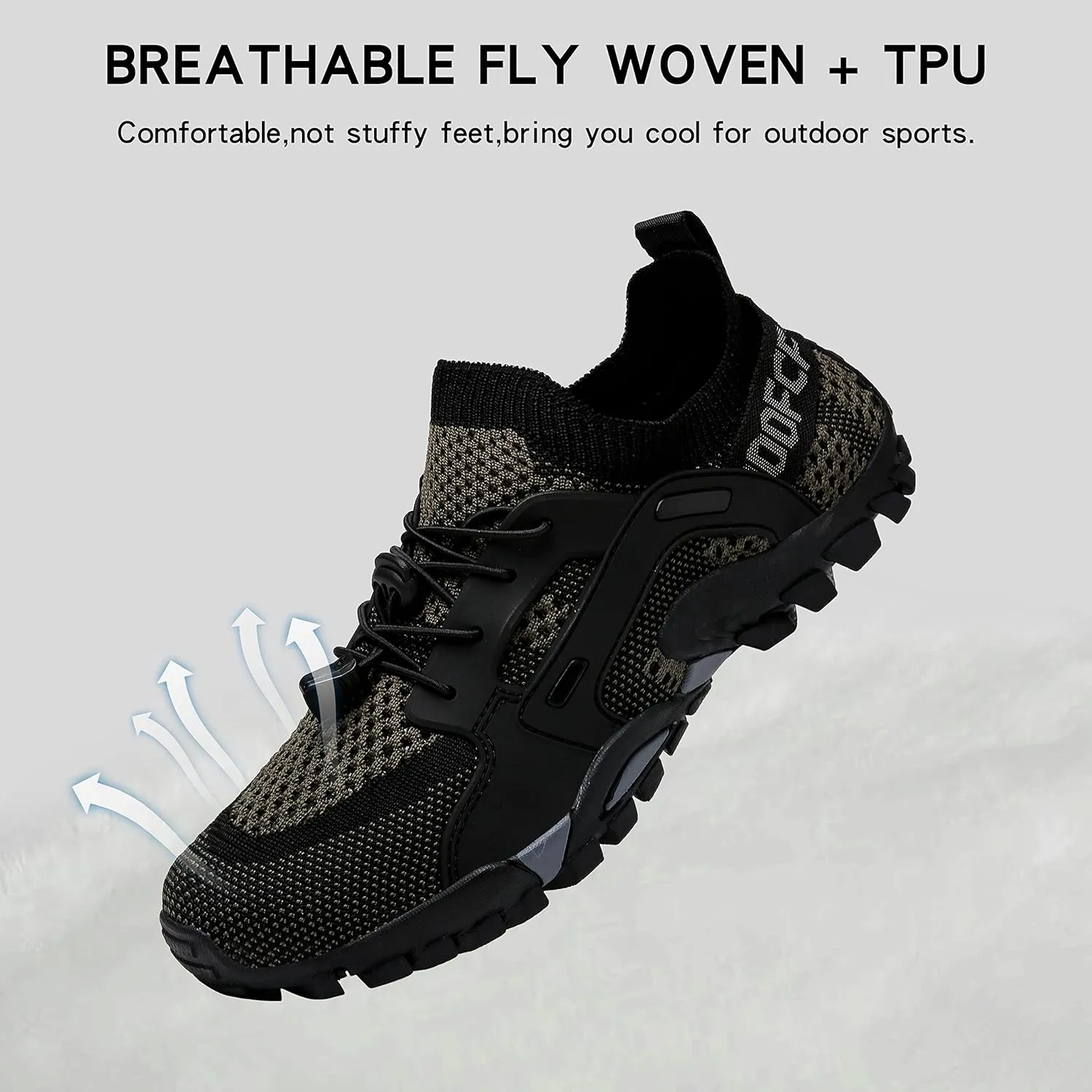 Water Shoes Mens Womens Hiking Shoes Beach Aqua Shoes Slip Resistant Lightweight Breathable Outdoor Walking Jogging Travel Trail Trekking Climbing Shoes