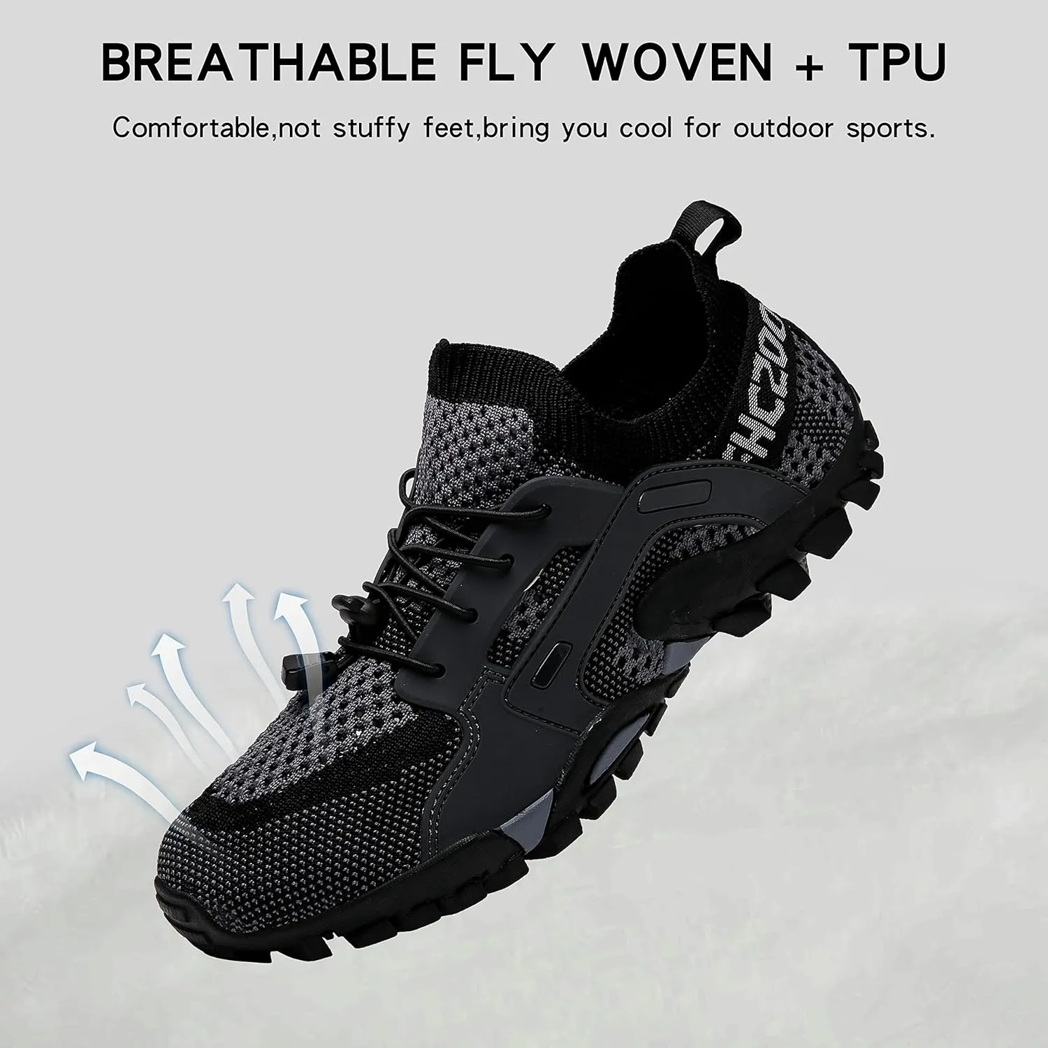 Water Shoes Mens Womens Hiking Shoes Beach Aqua Shoes Slip Resistant Lightweight Breathable Outdoor Walking Jogging Travel Trail Trekking Climbing Shoes