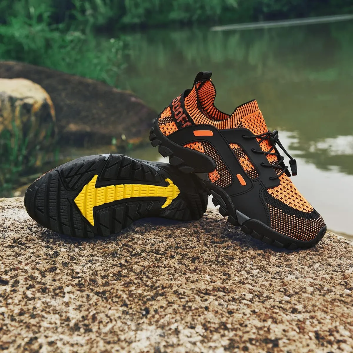 Water Shoes Mens Womens Hiking Shoes Beach Aqua Shoes Slip Resistant Lightweight Breathable Outdoor Walking Jogging Travel Trail Trekking Climbing Shoes