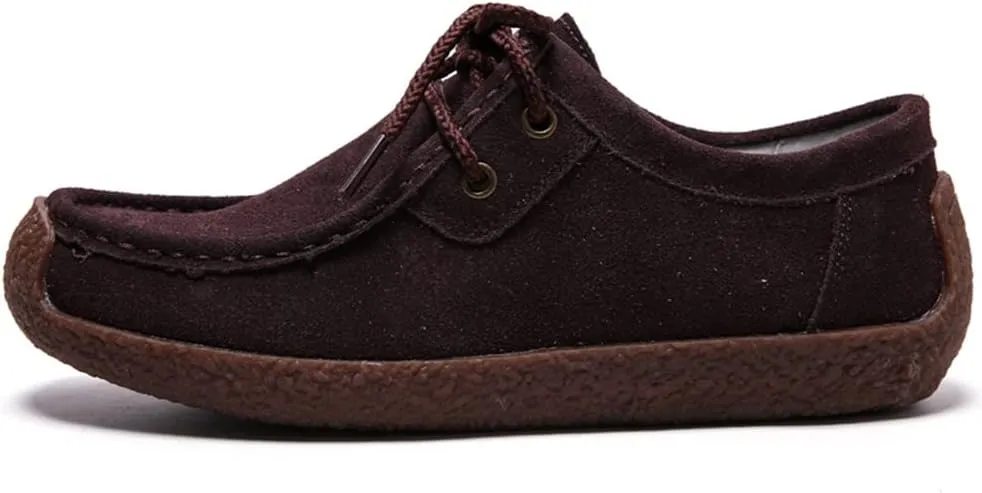 WERWAES Women’s Loafer Flats Shoes Casual Comfortable Lightweight Lace Up Moccasins Loafers Working Dreesy Non Slip on Shoes Womens