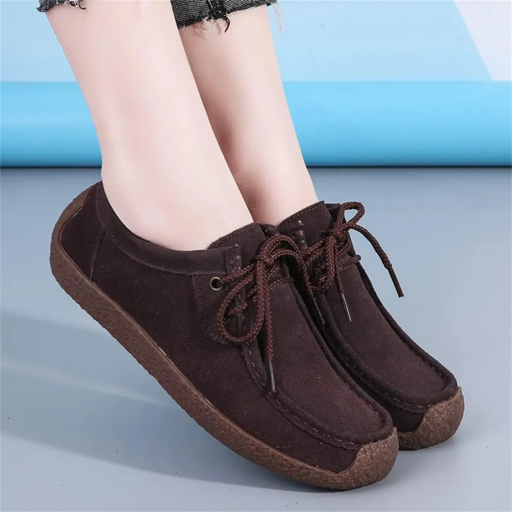 WERWAES Women’s Loafer Flats Shoes Casual Comfortable Lightweight Lace Up Moccasins Loafers Working Dreesy Non Slip on Shoes Womens