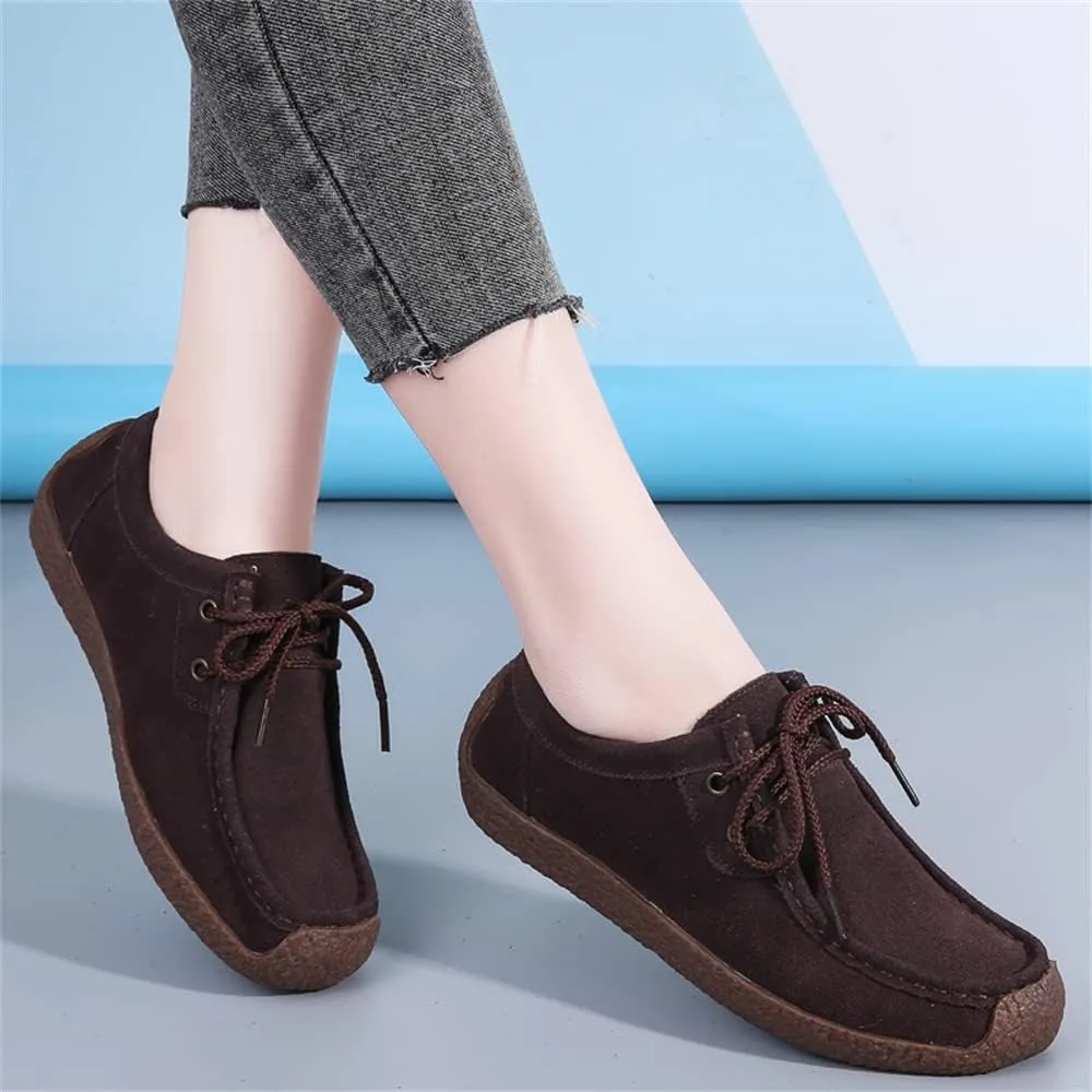 WERWAES Women’s Loafer Flats Shoes Casual Comfortable Lightweight Lace Up Moccasins Loafers Working Dreesy Non Slip on Shoes Womens