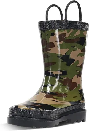 Western Chief Rain Boots with Pull on Handles for Toddlers and Kids - Premium Waterproof Boots for Boys and Girls