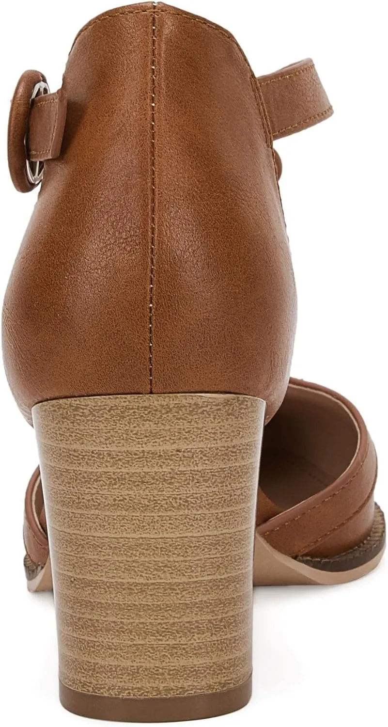 Womens Block Chunky Heels T Strap Dress Shoes Closed Toe Stacked Heeled Pumps Sandals