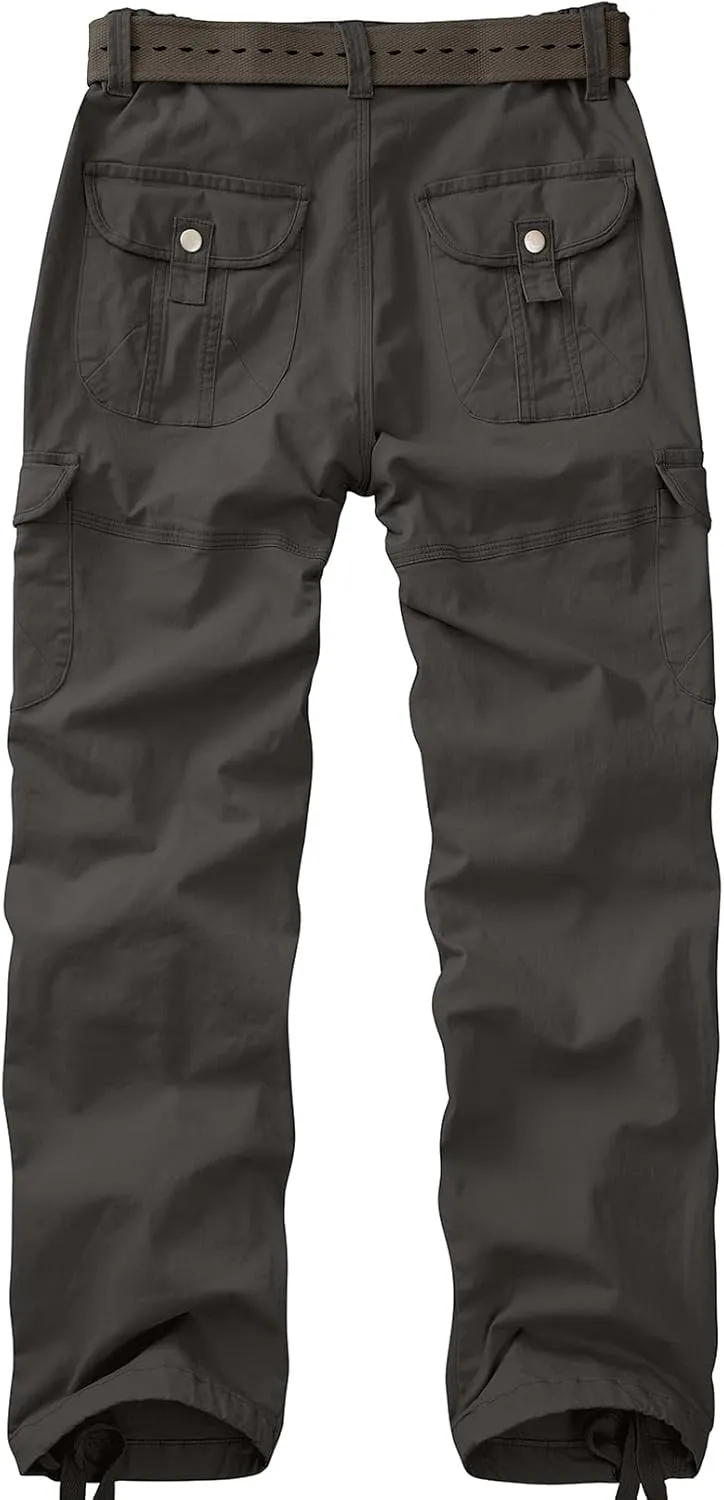 Women's Cargo Pants Casual Streetwear Cotton Travel Work Outdoor Pants with 7 Pockets Combat Military Tactical