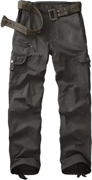 Women's Cargo Pants Casual Streetwear Cotton Travel Work Outdoor Pants with 7 Pockets Combat Military Tactical