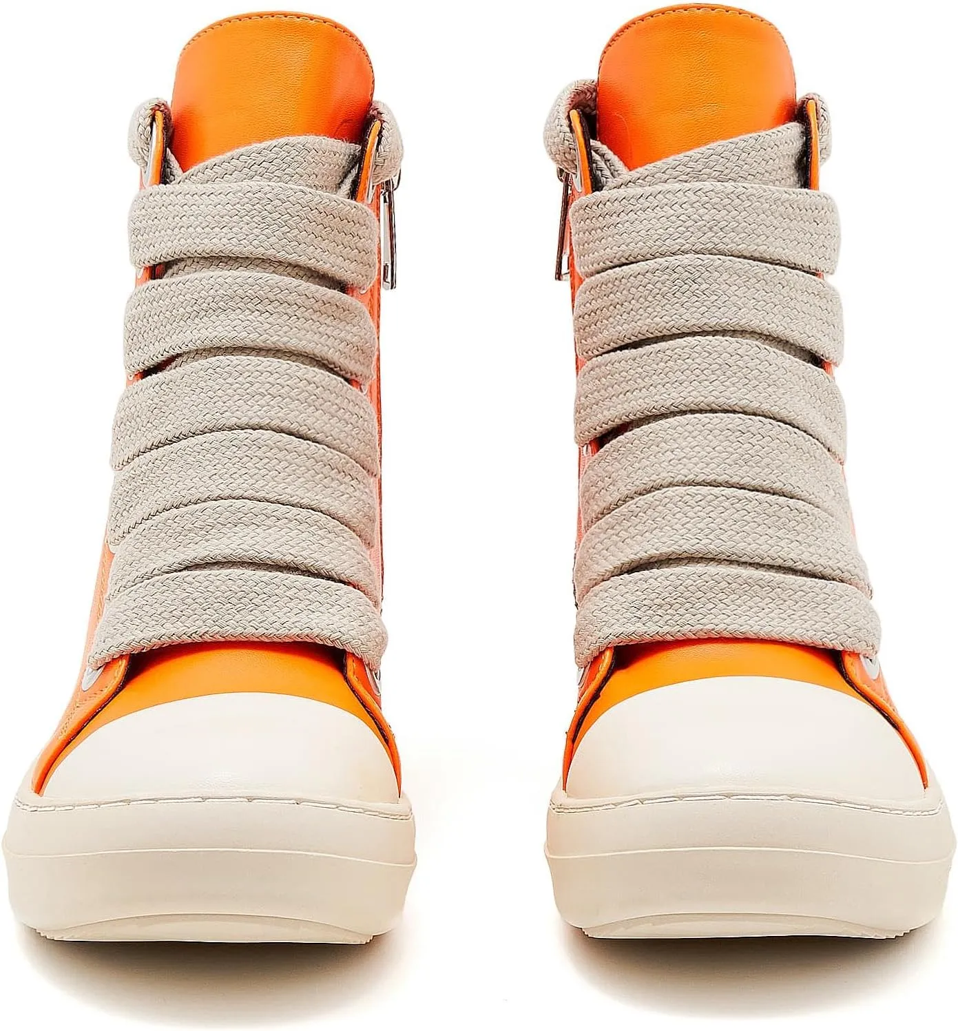 Womens High Top Sneakers Jumbo Lace-up Platform Comfort Trainers Thick Soles Walking Casual Shoes