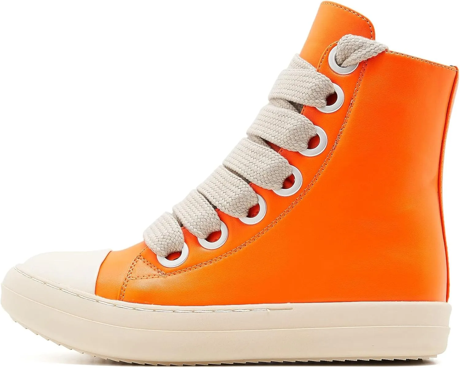 Womens High Top Sneakers Jumbo Lace-up Platform Comfort Trainers Thick Soles Walking Casual Shoes