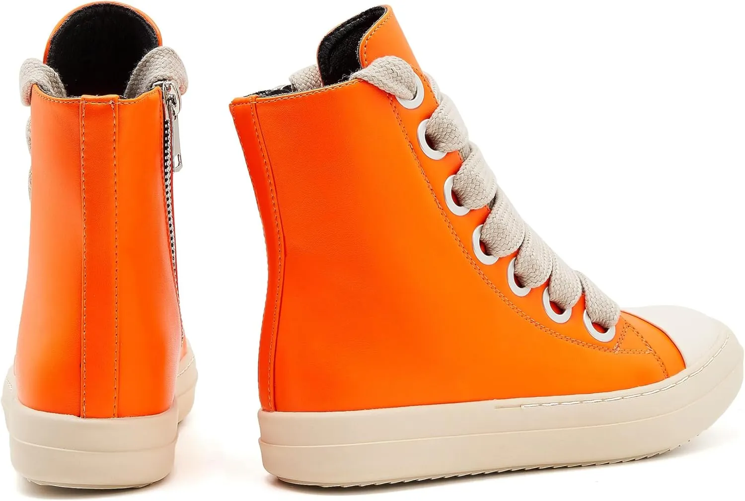 Womens High Top Sneakers Jumbo Lace-up Platform Comfort Trainers Thick Soles Walking Casual Shoes