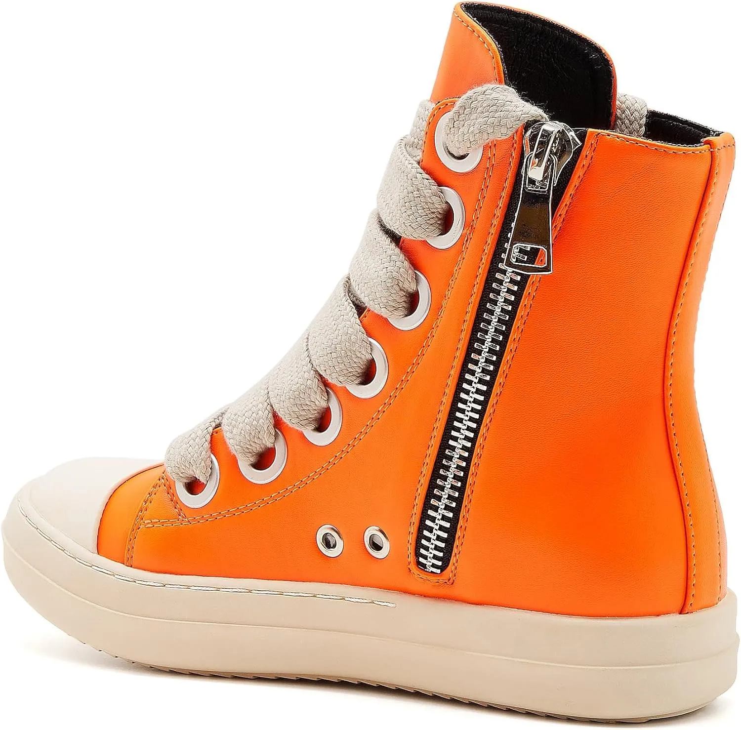 Womens High Top Sneakers Jumbo Lace-up Platform Comfort Trainers Thick Soles Walking Casual Shoes