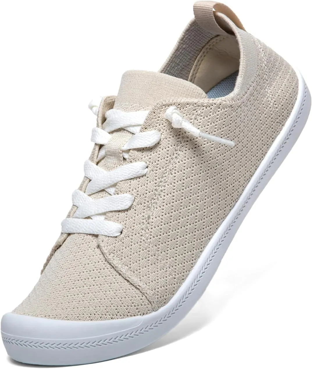 Women’s Low top Slip On Arch Support Loafer, Soft Comfort Casual Barefoot Walking Shoes,Breathable Stretchy Mesh Lightweight Non-Slip Fashion Sneakers