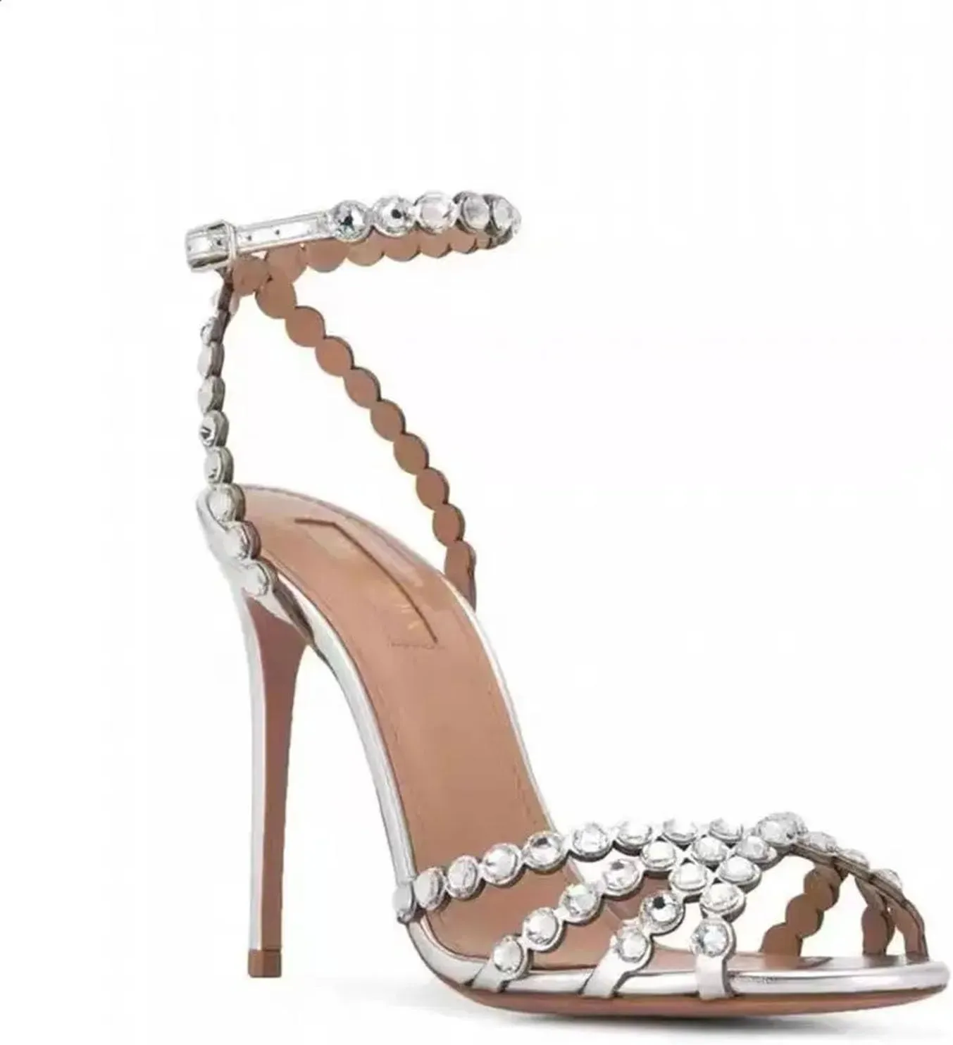 Women's Plus Size Sandals, Round Toe Rhinestone Comfort