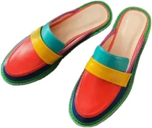 Womens Slippers Fashion Women’s Shoes Slides Casual Slip on Outside Slippers Mixed Color Flats