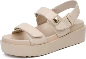 Womens Summer Sandals Casual Adjustable Arch Support Comfortable Thick Sole Flat Sandals