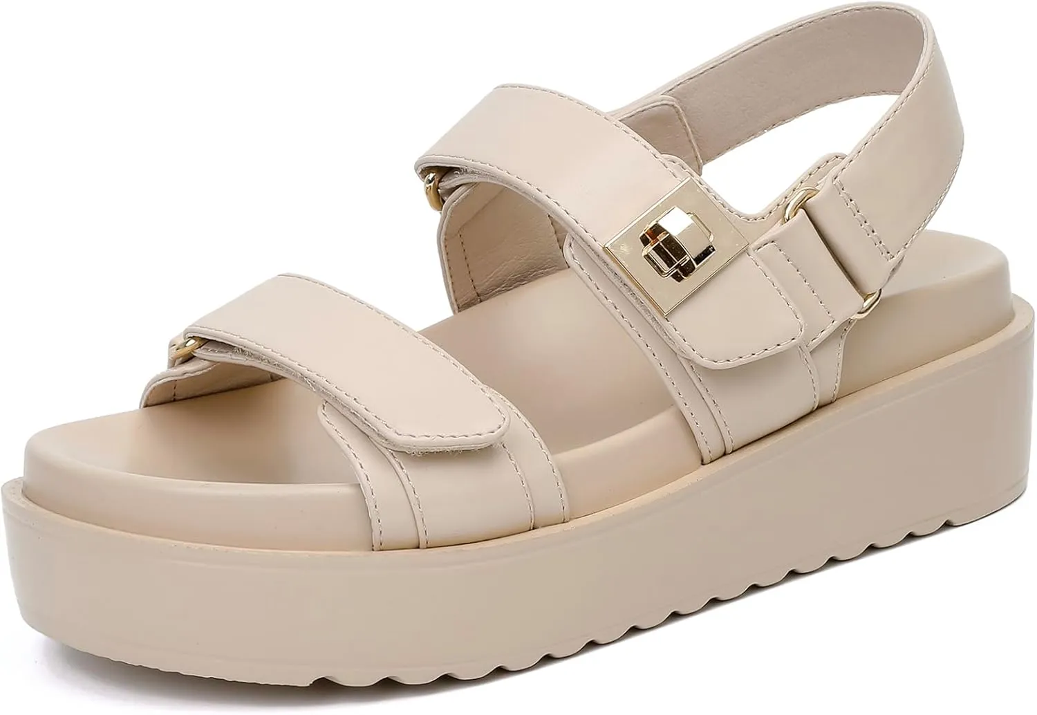 Womens Summer Sandals Casual Adjustable Arch Support Comfortable Thick Sole Flat Sandals