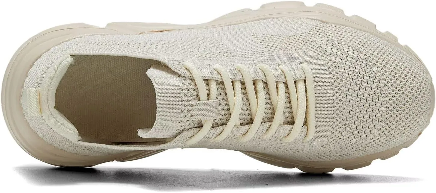 Womens Walking Shoes Non Slip Ladies Running Fashion Athletic Sneakers Work Gym Tennis Athletic Sports Comfort Breathable Lightweight Mesh Soft Sole