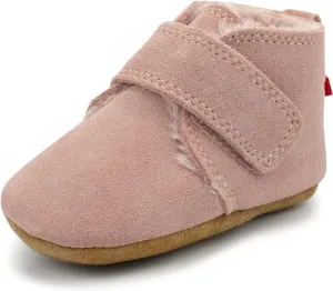 Zutano Unisex Baby Leather Shoes, Faux-Fur-Lined Booties, Winter Boots for Babies