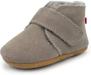 Zutano Unisex Baby Leather Shoes, Faux-Fur-Lined Booties, Winter Boots for Babies